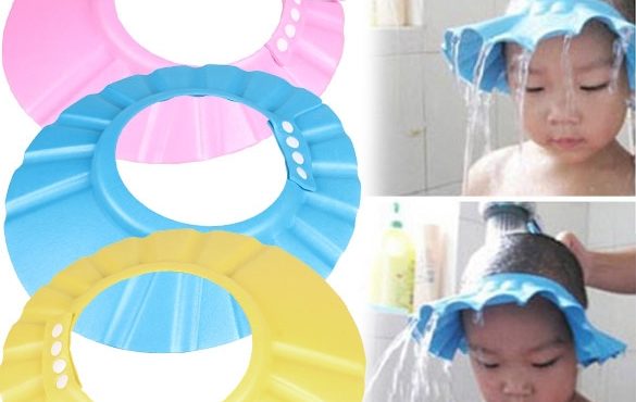 Baby Shampoo Cap Wash Hair Kids Bath Visor Hats Adjustable Shield Waterproof Ear Protection Eye Children Hats