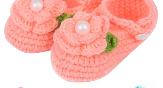 Baby Shoes 0-18 Months Baby Hand-knitted Woolen Soft-Soled Toddler Shoes Boy Girl Baby Handmade Woolen Baby Socks