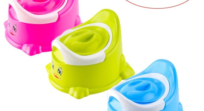 Baby Portable Potty Cute Increase Size Baby Potty Toilet Training Chair with Removable Storage Lid Easy Clean