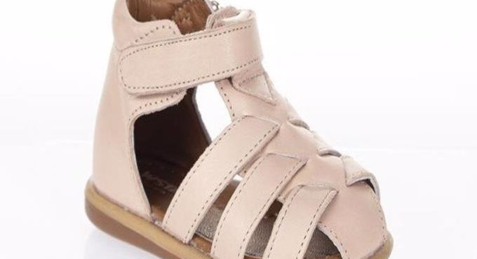 MyWondry Summer Pink Genuine Leather Baby Girl Sandals First Step Shoes