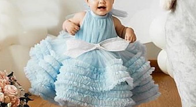 Baby Party Dresses for Girls Birthday Lovely Tutu Dress With Bow Toddler Girl Princess Clothes Photography Props