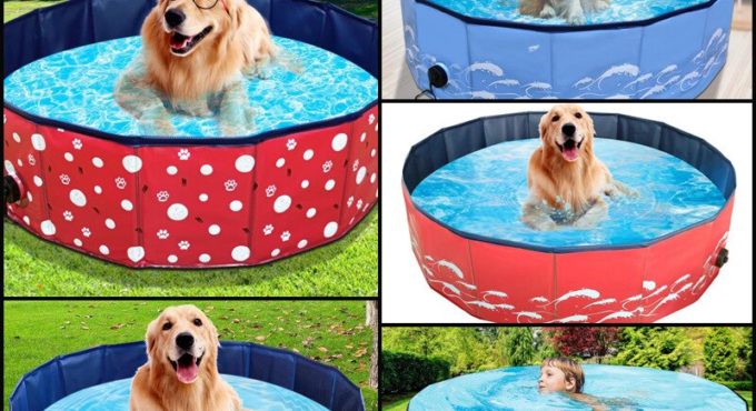 PVC Large Swimming Pool Pet Pools Foldable Dog Bath Tub Outdoor Portable Water Bathing Cat Cleaning Supplies 160*30cm