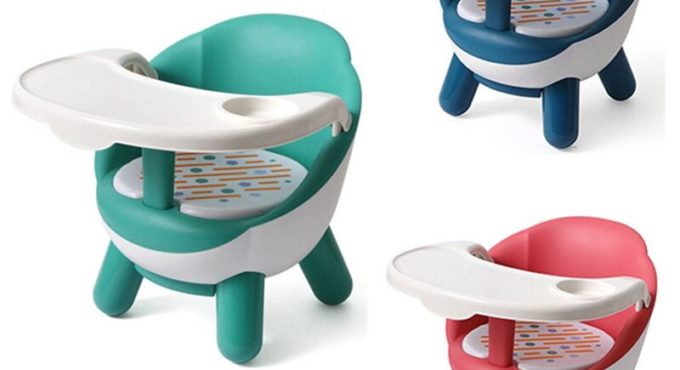 Kids Dining Chair with Plate Cute Baby Eating Chair Dining Back Call Called Chair Baby Plastic Chair Stool