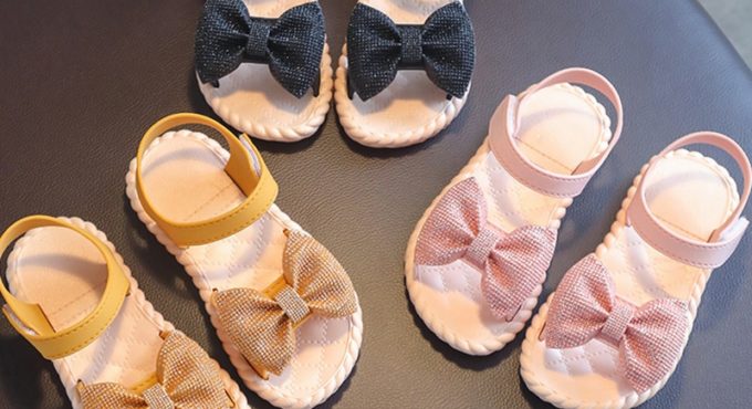 Toddler Infant Kids Baby Girls Party Princess Shoes Sandals Children Girls Sandals Bowknot Beach Children's Shoes Performance