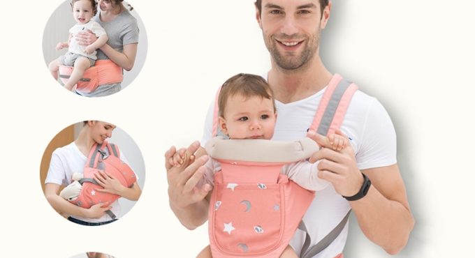 JMSC Ergonomic Baby Carrier Infant Kid Hip Seat Sling Wrap Holder Backpacks Travel Outdoor Kangaroo Front Facing 0-36 Months