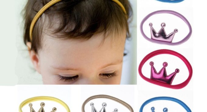 2018 Brand New Unisex Toddler Baby Boy Girl Crown Hairband Elastic Nylon Headband Headwear Children Headband Baby Kids Gifts