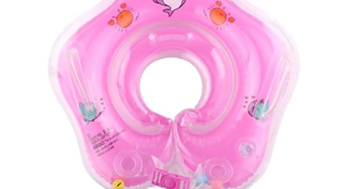 Thicken 0-2 Years Old Baby Neck Float Newborn Baby Floating Ring Infant Safety Bathing Swim For Kids Swimming Pool Accessories