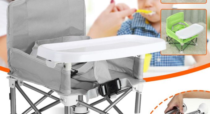 Baby Booster Seat Aluminum alloy Children Dining Table Portable Outdoor Folding Chair Multifunctional Baby Dining Chair