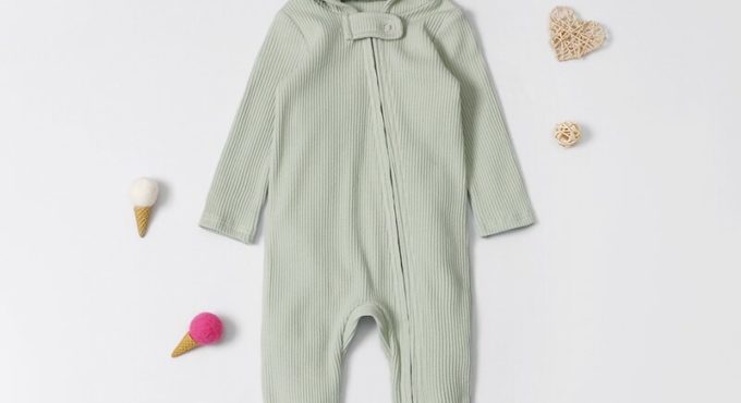 2021 Spring Autumn Toddler Baby Girl Boy Jumpsuit Plaid Long Sleeve Cute Hooded Sleepsuit Customized Wholesale A1LYK2012005