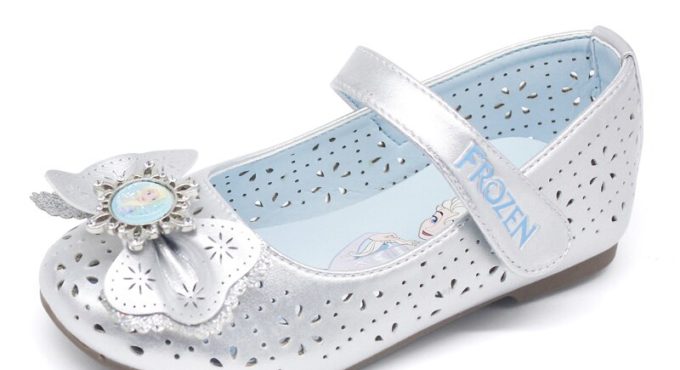 Disney Princess Frozen Elsa Leather Shoes Children's Shoes 2020 Spring/summer New Girl Bow Crystal Single Shoes TF20306