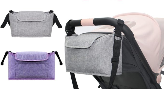 Baby Stroller Bag Mummy Organizer Bag Nappy Diaper Carriage Buggy Pram Cart Basket Hook Stroller Accessories Womens Shoulder Bag