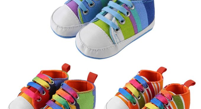 Seven Color Baby Canvas Antiskid Shoes Baby Sports Shoes Canvas Baby Walking Shoes Spring And Autumn