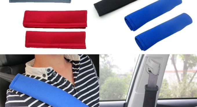 2 Pcs/Set Child Car Seatbelt Plush Cover Seat Belt Shoulder Strap Protective Covers Comfortable Harness Sleeves for Truck A5YC