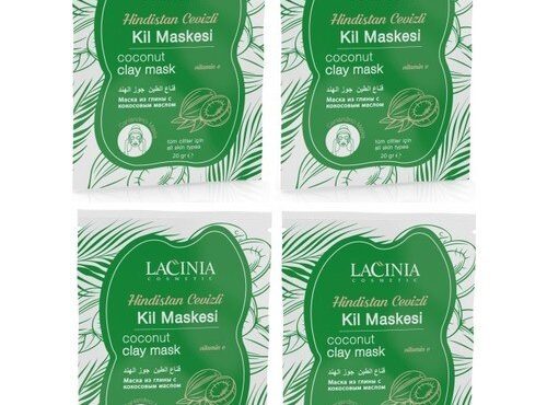 Clay Mask Lacınıa Rich Nutritious Clay Mask with Coconut 20GR 4 Pieces