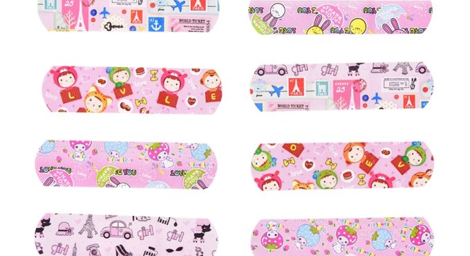 50PCs Waterproof Breathable Band Aid Plasters Child Adults Kids Wound Stickers Cartoon First Aid Adhesive Bandages