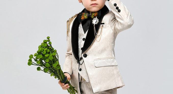 Formal Boys Clothes Handsome Boys' Dresses Baby Boy Suit Catwalk Show Children Wedding Suit For Boys Kids Dresses For Boys