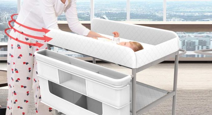 Folding Baby Changing Tables Kids Infant Baby Diaper Changing Table Clothes Changing Desk Baby Crib/Bed/Cot Massage Care Table