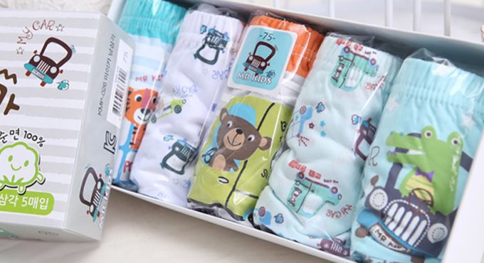 Cartoon Underwear Soft Cotton Triangle Underwear Printed Panties Briefs Cartoon Cute Underwear for Girls Boys