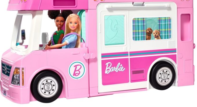 Barbie's Amazing 3-in-1 Caravan and Accessories with Pool