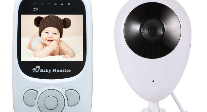 SLAIXIU Baby Monitor portable Nanny Security Camera IR LED Night Vision intercom Temperature Monitoring Wireless Video Color