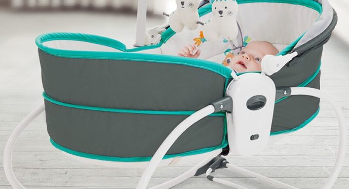 0-3 Years Old Baby Cradle Automatic Electric Rocking Sleeping Bed Child Comfort Reclining Mecedora Para Kid Bed BK50YY