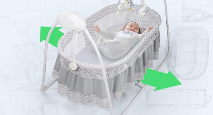 Newborn Baby Cradle Chair Sleeping Bouncer Soothing Electric Bluetooth Rocker Chair Seat Cushion Cunas De Kid Bed BK50YY