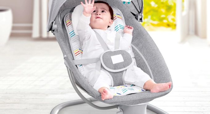 1-3 Years Old Baby Cradle Crib Rocking Chair Electric Comfort Swing Shake Baby Artifact Silla Mesedora Kids Beds BK50YY