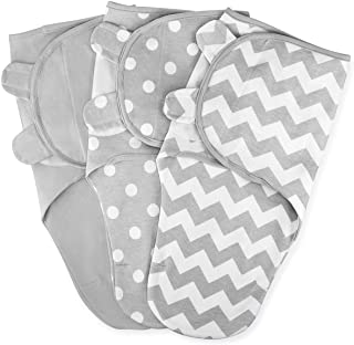 Swaddle Blanket Baby Girl Boy Easy Adjustable 3 Pack Infant Sleep Sack Wrap Newborn Babies by Comfy Cubs (Small (0-3 Month),