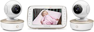 Motorola Video Baby Monitor - 2 Wide Angle HD Cameras with Infrared Night Vision and Remote Pan, Tilt, zoom-5-Inch LCD Colo