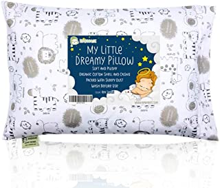 Toddler Pillowcase - 13 with Pillow X18 Soft Organic Cotton Baby Pillows for Sleeping - Machine Washable - Toddlers, kids, Inf