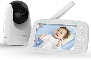 Baby Monitor, VAVA 720P 5 "HD Display Video Baby Monitor with Camera and Audio, IPS Screen, 900ft Range, 4500 mAh Battery, Tw