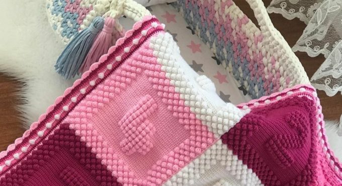 Knit poufs, rugs, chunky blankets, newborn baby baskets