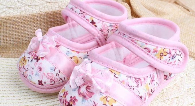 Fashion Flower Baby Shoes Anti-skid Soft Outsole Cute Bowknot Toddlers Shoes for Baby Girls Lightweight Casual Shoes