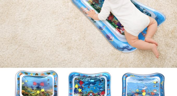 Infant Toddler Water Play Mat Inflatable Kids Baby Patted Pad Tummy Time Playmat For Newborns Summer Beach Baby Toy Pool Cushion