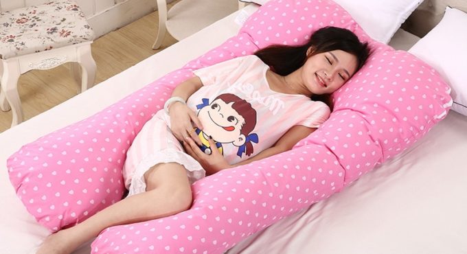 Cotton Print U Shape Maternity Pillows Sleeping Support Pillow For Pregnant Women Body Pregnancy Side Sleepers U Type Pillow