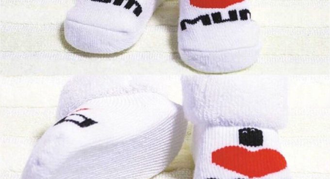 0-6M Baby Socks New Brand Sweet Baby Kids Girls Boys Princess Ankle Socks Letter Love Mom Dad Short Socks