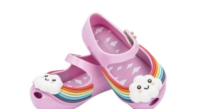 Mini Melissa Baby Rainbow Sandals 2021 New Melissa Star Jelly Shoes Girl Cute Sandals Princess Dance Toddler Shoes