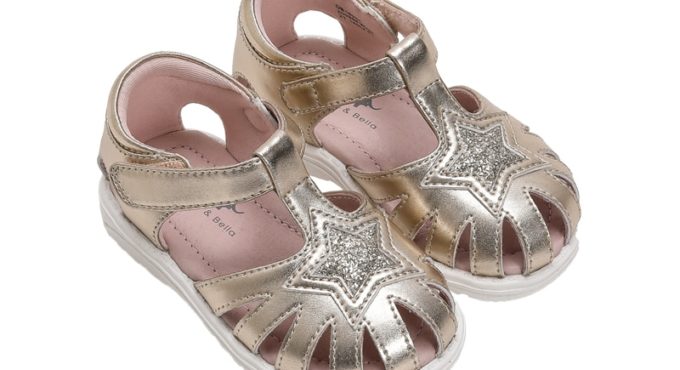 DB16996 Dave Bella summer fashion baby girls stars sandals new born infant shoes girl sandals cute shoes