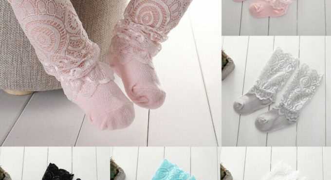 Children Lace Socks Summer Clothing Cute Baby Girl Socks Toddler Kids Knee High Frill Lace Solid Patchwork Socks