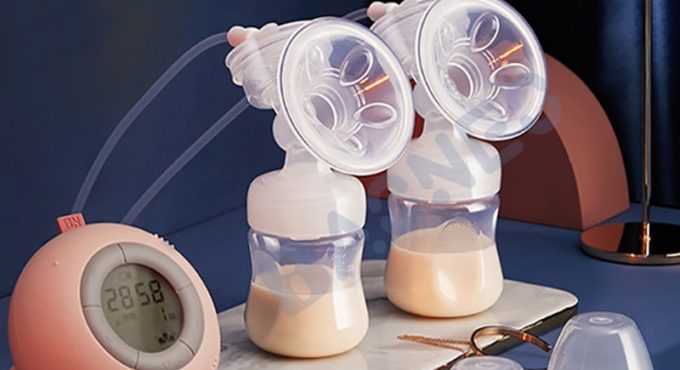 BN Double Bilateral Electric Breast Pump Milker Suction Large Automatic Massage Postpartum Milk Maker Bebes Accesorios