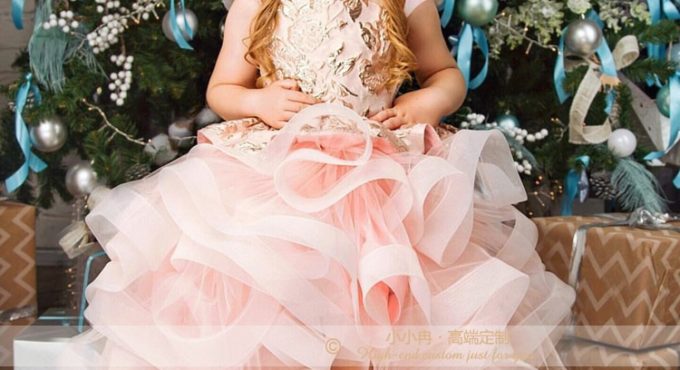 Elegant Girls Pageant Dresses Kids Dresses For Girls Party Dress Birthday Dresses Kids Clothes Photography Props AG0444