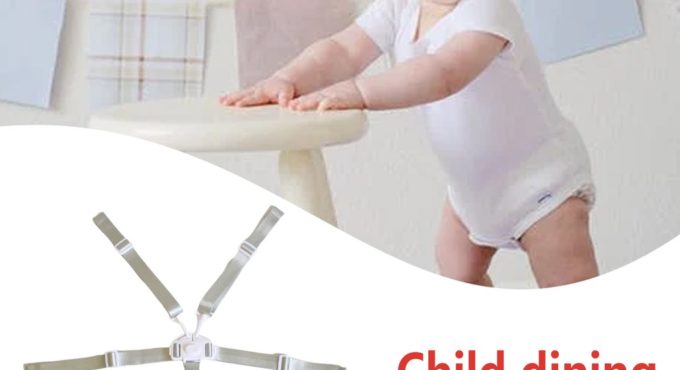 High Chair Harness Adjustable Child Chair Strap With Buckle Safety Belt 5 Point For Baby High Chair Pram And Stroller