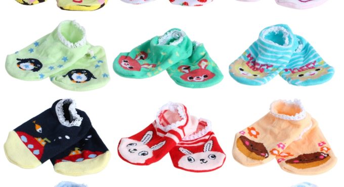 1pair Cartoon Cute Baby Kids Non Slip Socks Infant Newborn Soft Short Socks Non-Slip Soft Toddler Socks Cute Cartoons Floor Infa