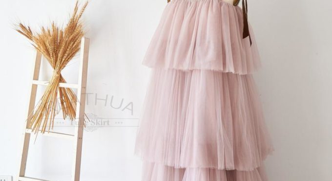 Tiered Tulle Maternity Dresses Pleuche Long Pregnancy Photography Maxi Maternity Gown for Pregnant Women Photo Shoot Props YEWEN