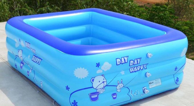 120CM 2/3Layers Children Inflatable Pool Bathing Tub Baby Kid Home Outdoor Large Swimming Pool Inflatable Square Swimming Pool