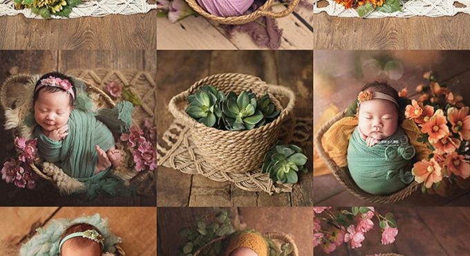 Photography Baby Props Baby Shoot Studio Woven Accessori Basket Photo Props Baby Newborn Photography Prop Newborn Accessori