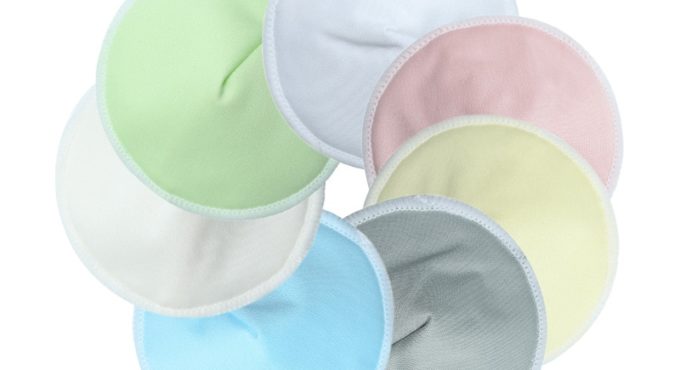 1Pair 3 Layers Soft Bamboo Washable Reusable Nursing Breast Pad Breastfeeding Absorbent Waterproof Stay Dry Cloth Movable Pad