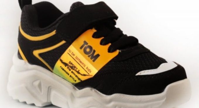 SarEn Black Yellow Children's Summer Sport Shoes