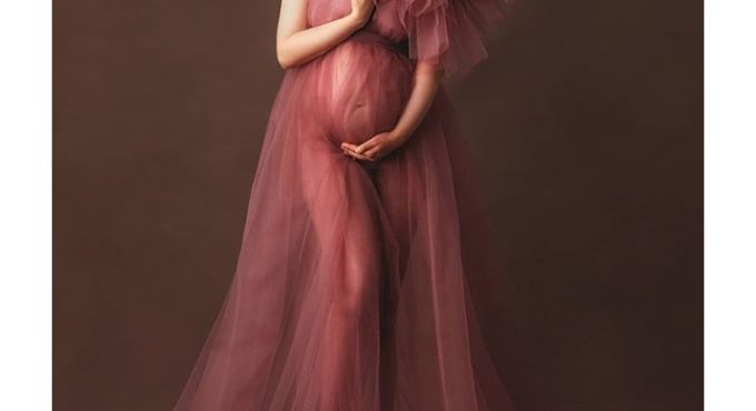 One-shoulder Maternity Dress For Photography Sexy Pregnancy Dresses For Photo Shoot White Pregnancy Maxi Dress Women