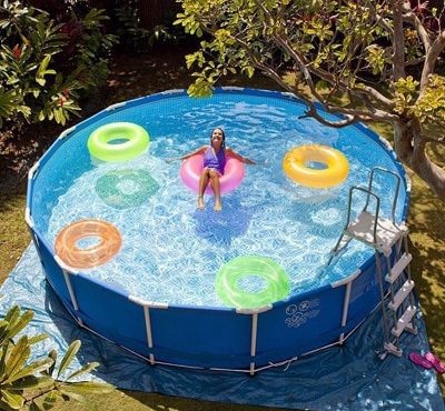 INTEX super-large bracket adult swimming pool heightening and thickening children's parent-child family swimming pool rides